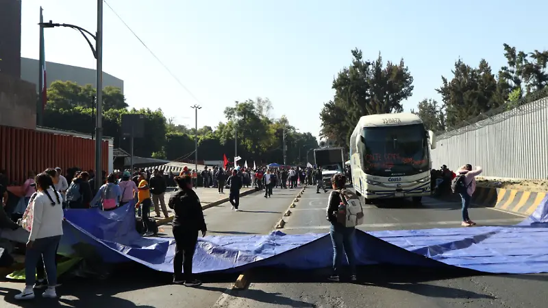 Enfrentamiento de la CNTE contra policías en el Zócalo Capitalino galería 10